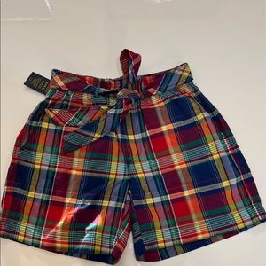 Polo golf Ralph Lauren shorts sz color blue yellow and red size xs